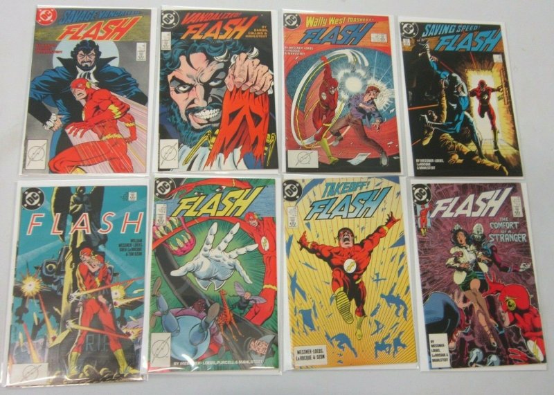 Flash comic lot from:#2-49 2nd Series 24 different books 8.0 VF (1987 to 1991) 