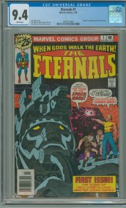 The Eternals #1 (1976) CGC 9.4! 1st Appearance of the Eternals!