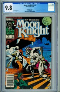 Moon Knight #2 Vol. 2 CGC 9.8  1st Dr. Arthur Harrow-NEWSSTAND 4254920009