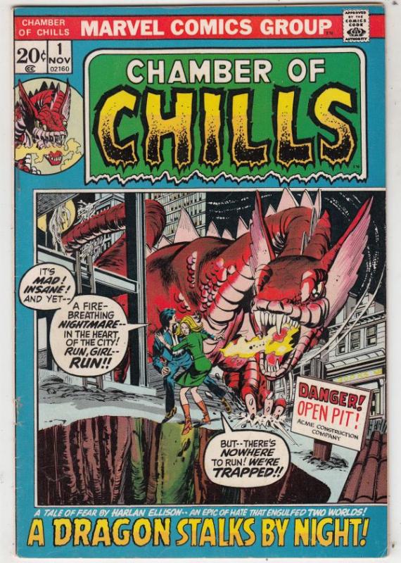 Chamber of Chills #1 (Nov-72) FN/VF- Mid-High-Grade 