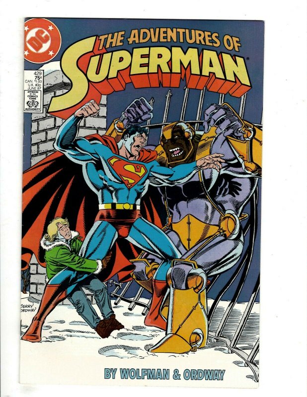 12 Adventures of Superman DC Comics 424 425 426 427 428 429 430 432 433 + HG1