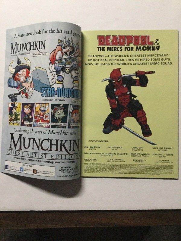 Deadpool & The Merc For Money 1 Variant Nm Near Mint