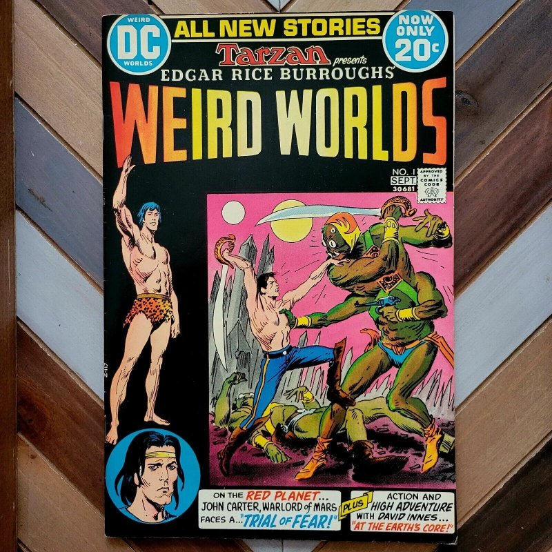 WEIRD WORLDS #1-10 VF+ (DC 1972) COMPLETE SERIES! TARZAN, JOHN CARTER, IRON WOLF