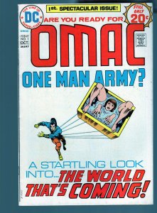 OMAC #1 - Jack Kirby Cover Art. 1st. App. & Origin of OMAC. (7.0/7.5) 1974