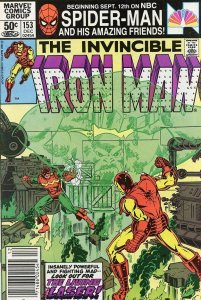 Marvel Comics Iron Man #153 (1981) Comic Book Grade VF+ 8.5
