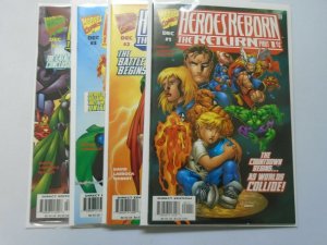 Heroes Reborn The Return, SET:#1-4, 8.0/VF, DIRECT EDITION (1997) 