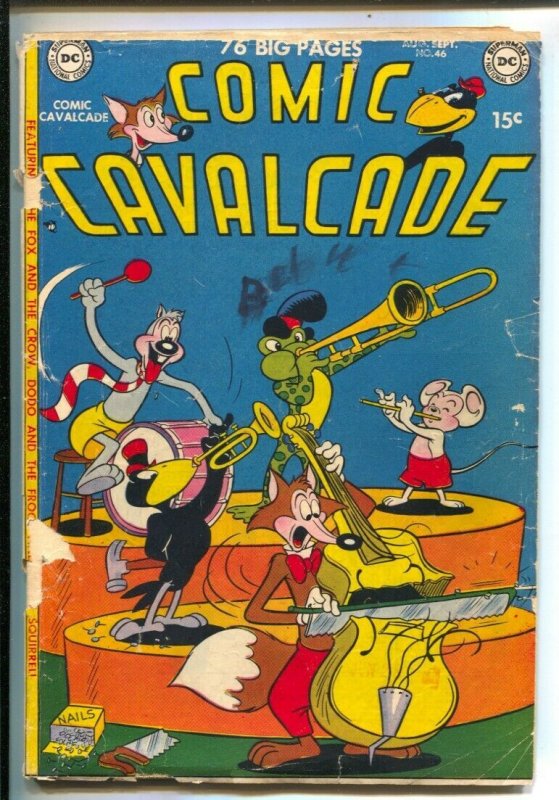 Comic Cavalcade #46 1951- Fox and Crow-Dodo and the Frog-Nutsy Squirrel- Gian...