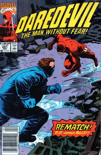 Daredevil #291 (Newsstand) VG ; Marvel | low grade comic Bullet