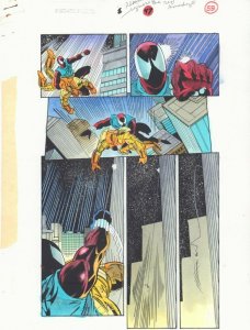 Spider-Man Unlimited #8 p.55 Color Guide Art - Scarlet Spider by John Kalisz