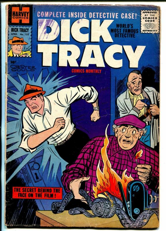 Dick Tracy  #130 1959-Harvey-crime scene cover-Chester Gould-VG