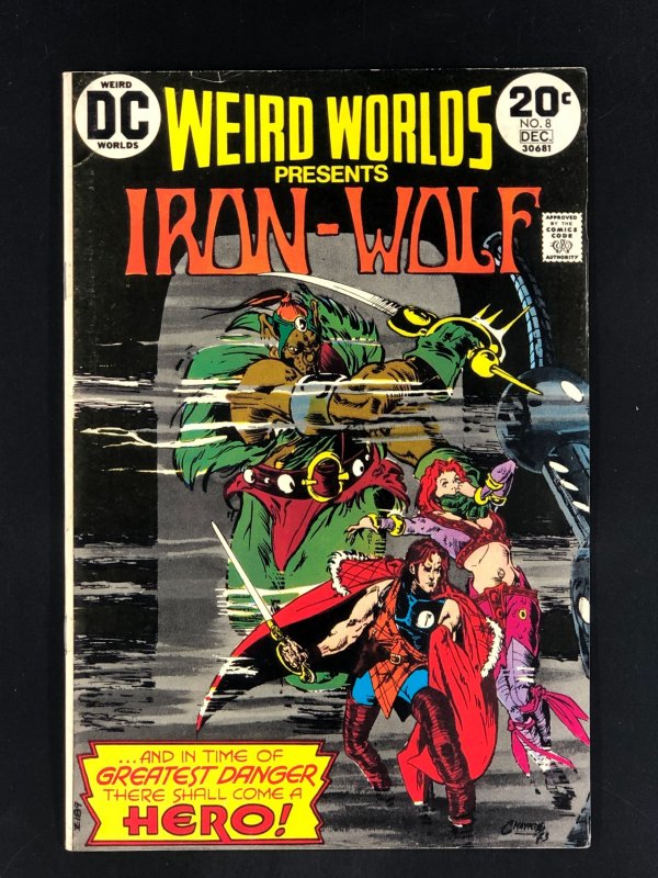 Weird Worlds #8 (1973) Presenting Iron-Wolf, Howard Chaykin Art