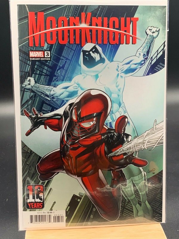 MOON KNIGHT #3 ~ 1ST PRINT MILES MORALES 1ST FULL APP OF HUNTERS MOON NM  2021 ☪