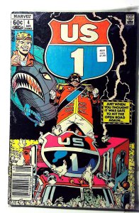 U.S. 1 #4 (1983) Marvel Comics Newsstand 1st Print Comic Book