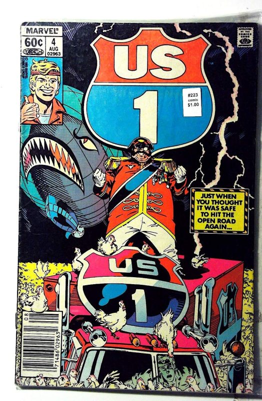 U.S. 1 #4 (1983) Marvel Comics Newsstand 1st Print Comic Book