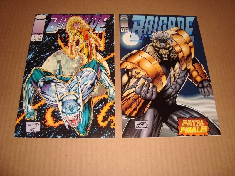 BRIGADE 1-4 PLUS GOLD LOGO VARIANT (1992)  LIEFELD MINI-SERIES - FREE SHIPPING