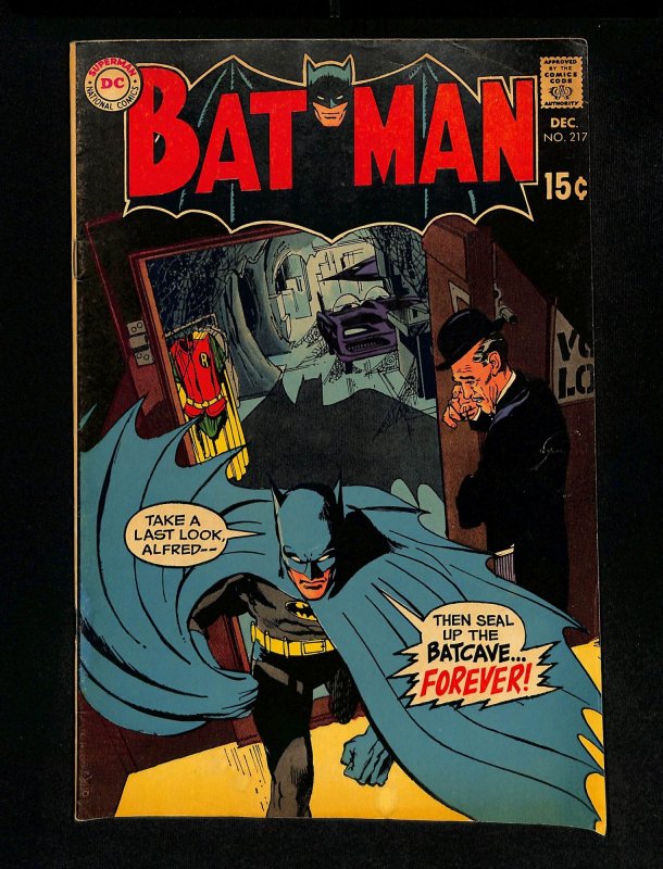 Batman #217 Neal Adams Cover!