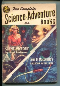 TWO COMPLETE SCIENCE-ADVENTURE BOOKS-WINTER 1953-ANDERSON-J D MACDONALD-PULP-fn