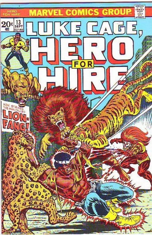 Luke Cage Hero for Hire #13 (Sep-73) VF/NM High-Grade Luke Cage