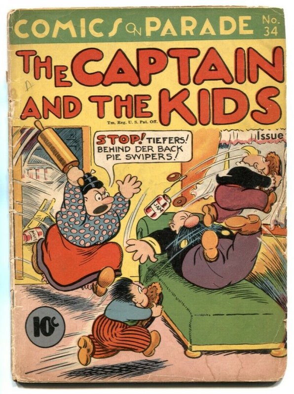 Comics On Parade #34 1941 -Captain and the Kids G