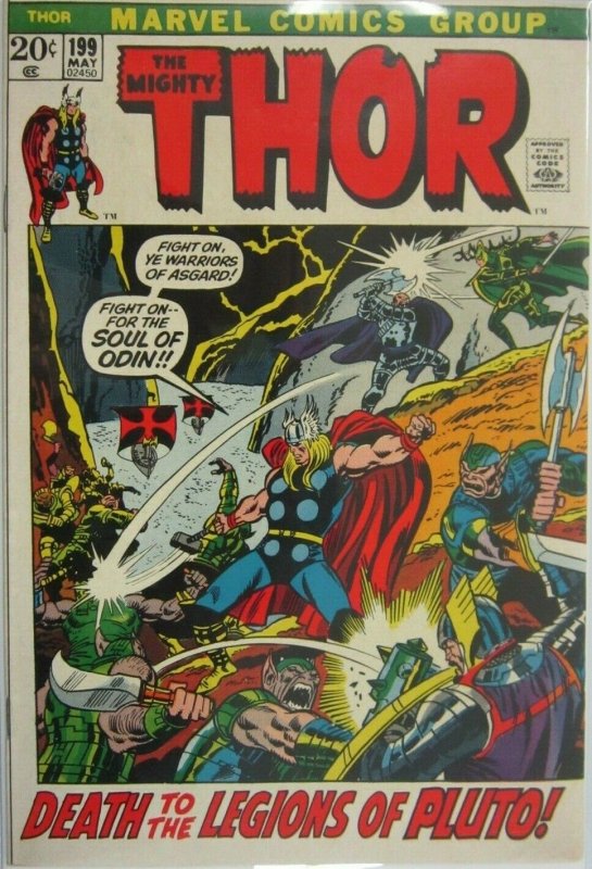 The Mighty Thor #199 - 4.0 VG - 1972