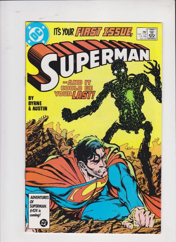 SUPERMAN, IT'S YOUR FIRST ISSUE MAYBE YOUR LAST' V1 #1 1986 / NM