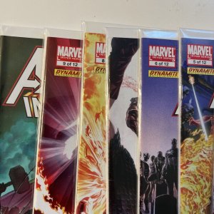 Avengers Invaders #1-12  Complete Series Alex Ross Art- NAMOR, IRONMAN, SPIDEY 
