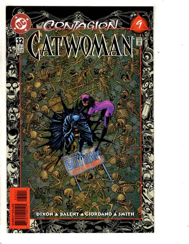 Lot Of 12 Catwoman DC Comic Books # 27 28 (2) 29 (2) 30 (3) 32 (2) 33 (2) SS7