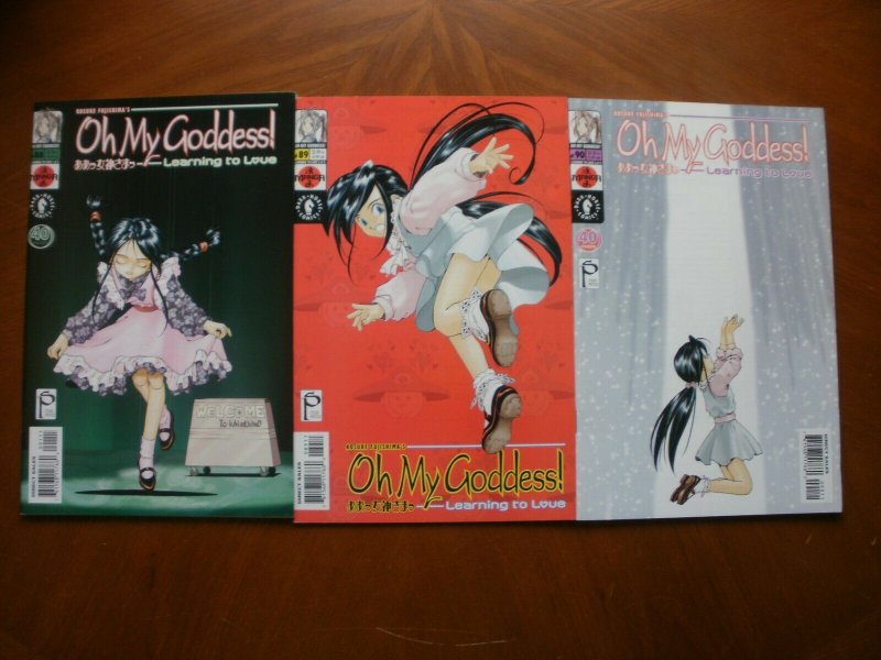 3 Near-Mint Dark Horse MANGA Comic: OH MY GODDESS Learning to Love #88 #89 #90