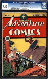 Adventure Comics #45 (1939) CGC 7.0 FVF