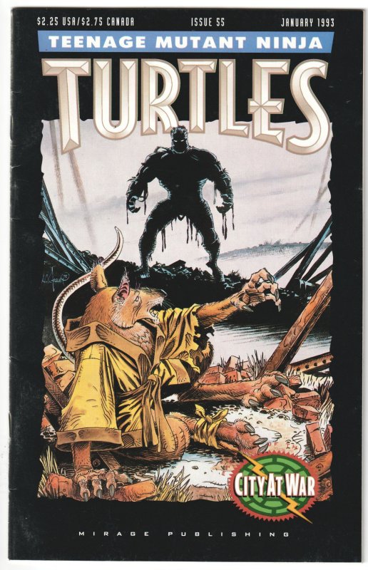 Teenage Mutant Ninja Turtles #55 (1993) CITY AT WAR