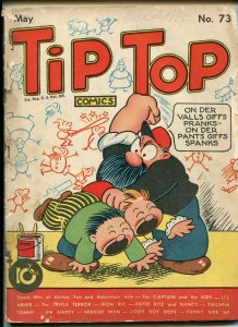 Tip Top #73 1942- Spanking cover- Mirror Man-Tailspin Tommy G 