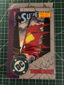 Doomsday Collector's pack Toys-R-Us unopened.  Possible DC Universe logo...