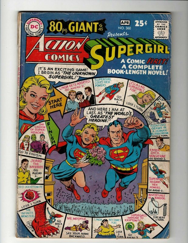 Action Comics # 360 VG DC Comic Book Superman Batman Green Lantern Flash KD1