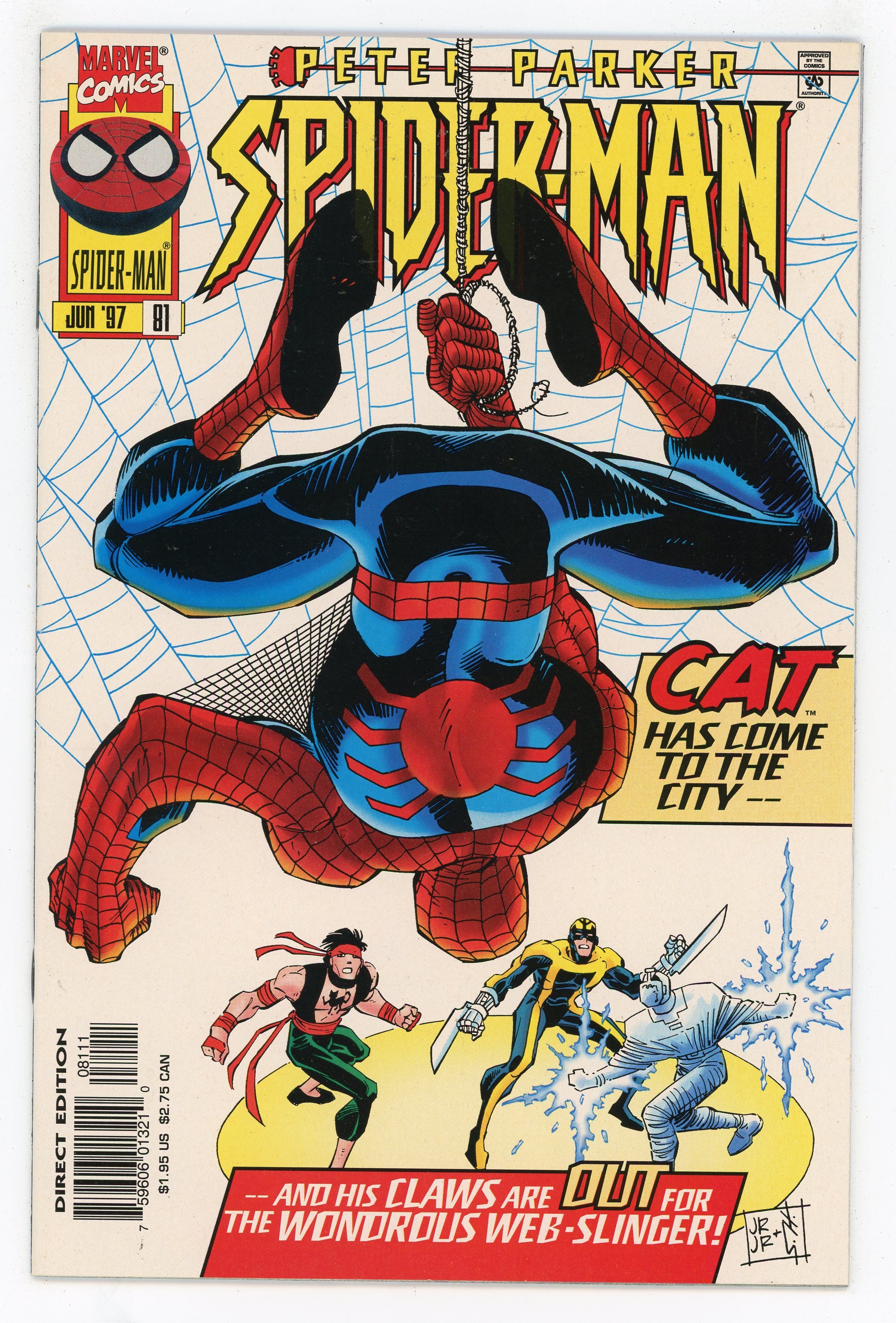 Spider-Man #81 (1990 v1) John Romita, Jr. Shockwave Razor-Fist NM