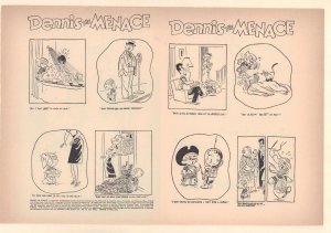 Dennis the Menace #10 Unused Comic Book Cover - Dish Washing (Grade 9.2) 1955