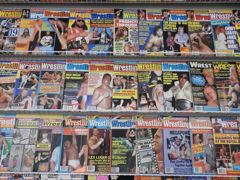 Huge Lot 100+ Vintage Wrestling Magazines W/ Flair, Rock, Hulk, Macho Man+ NICE!