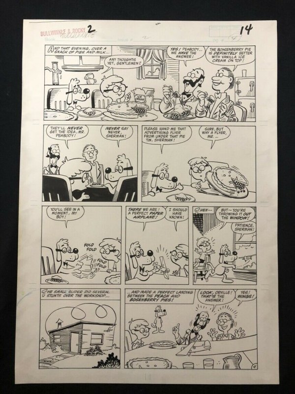 Bullwinkle & Rocky #2 Page 14 Original Art Ernie Colon Star Comics