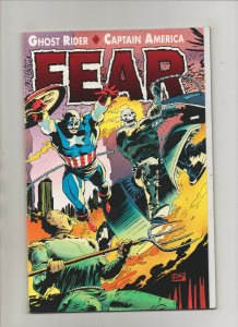 Ghost Rider Captain America Fear #1 - Gatefold Cover - (Grade 9.2) 1992