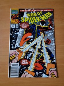 Web of Spider-Man #85 Newsstand Variant ~ NEAR MINT NM ~ 1992 Marvel Comics 