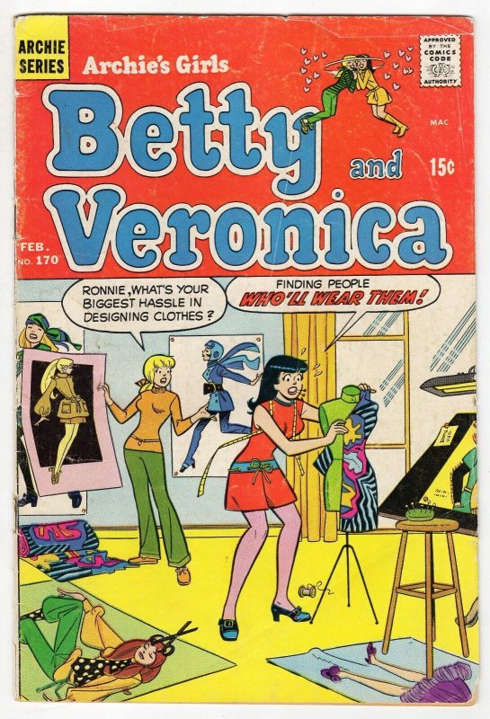 Archie's Girls Betty and Veronica #170 VINTAGE 1970 Archie Comics