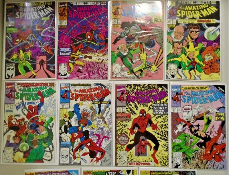 Amazing Spider-Man Lot #302 to #349 - see pics - 38 diff books - 8.0 & up - 1988