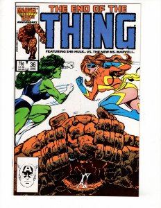 The Thing #36 (1986)  SHE-HULK vs The New MS. MARVEL !!!!!!! / ID#240-B