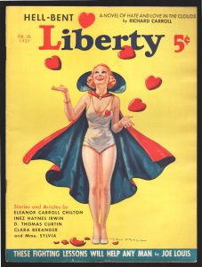 MAG: Liberty 2/201937-Valentines Day pin-up girl art by Tom Hall-New York's W...