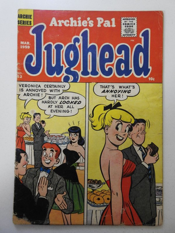 Archie's Pal Jughead #52 (1959) GD Condition see description