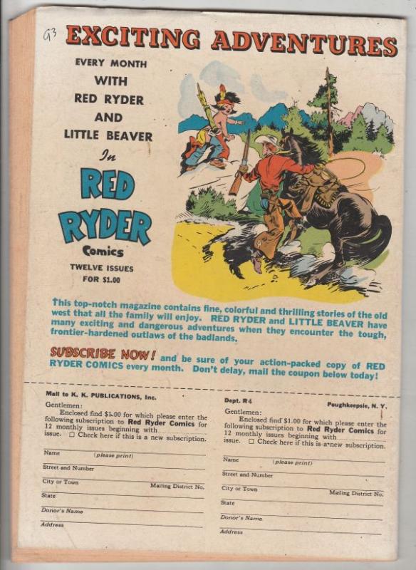 Red Ryder Comics #93 (Apr-51) FN- Mid-Grade Red Ryder