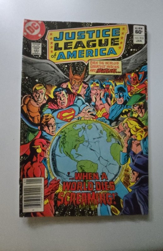 Justice League of America #210 Newsstand Edition (1982)