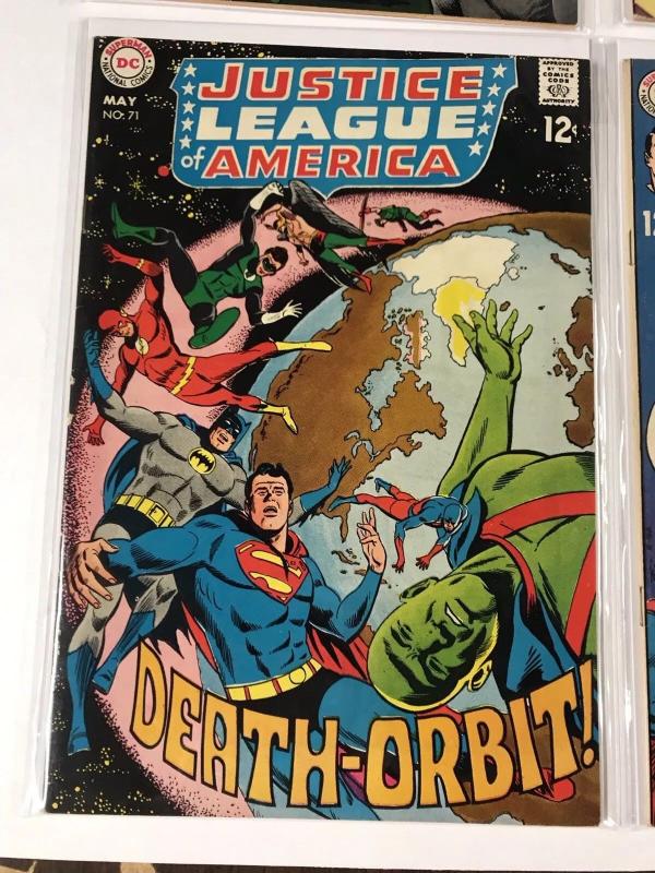 Justice League Of America 63 64 65 66 68 69 70 71 72 Vf/nm Dc Silver Age