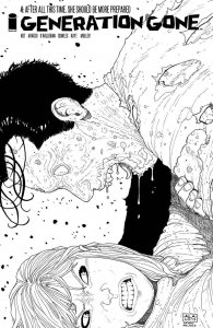 Generation Gone #4C VF/NM ; Image | Walking Dead Tribute Cover Variant B&W