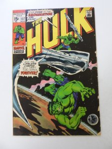 The Incredible Hulk #137 (1971) VG- condition ink back cover