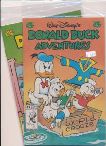 Lot of 2-Walt Disney's Donald Duck#301 & Donald Duck's Adventures #42 NM(SRU110)